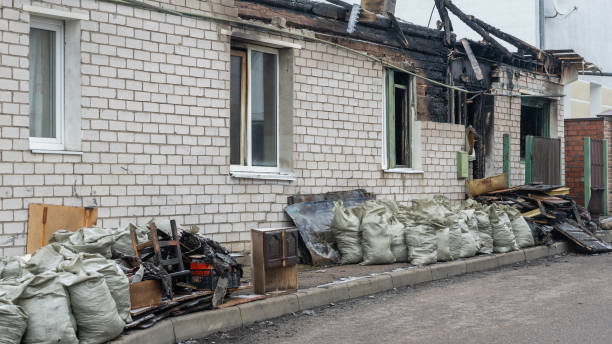 Professional Fire Damage Removal technician working in Bellevue, WI